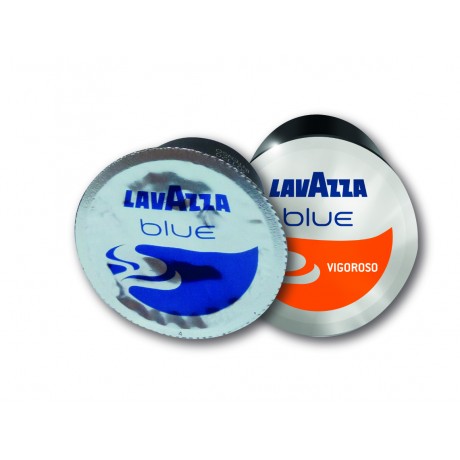 100 CAPSULES DE CAFÉ VIGOROSO.LAVAZZA BLUE   HAUTE QUALITE - 100% ITALIEN.