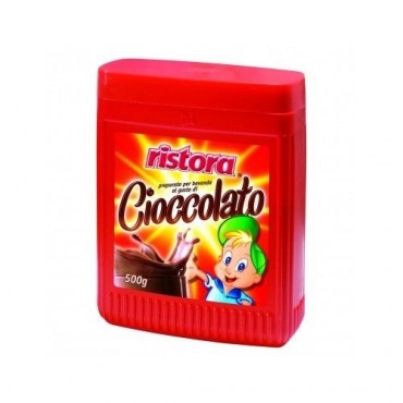 BOITE DE 500 G CHOCOLAT RISORA EN POUDRE. HAUTE QUALITE - 100% ITALIEN.