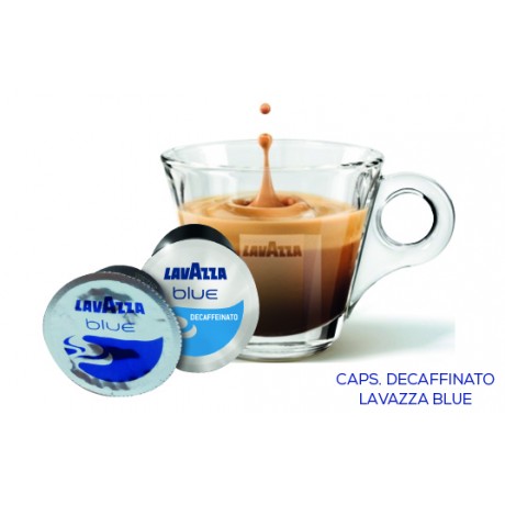 100 CAPSULES DE CAFÉ DECAFFEINATO. LAVAZZA BLUE      HAUTE QUALITE - 100% ITALIEN.