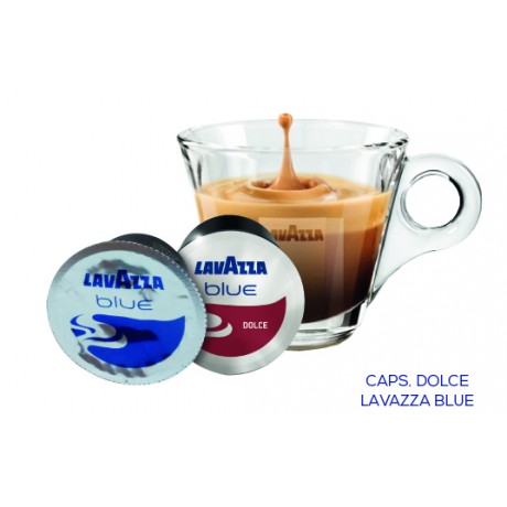 100 CAPSULES DE CAFÉ DOLCE. LAVAZZA BLUE   HAUTE QUALITE - 100% ITALIEN.