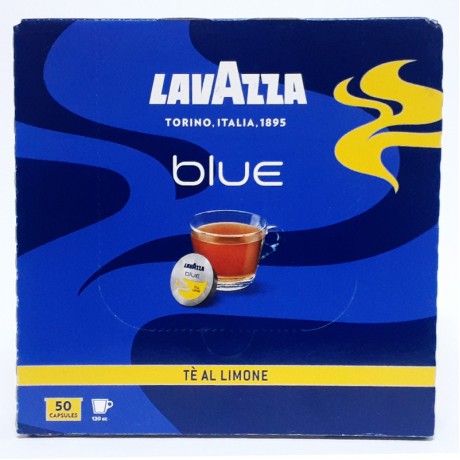 50 CAPSULES DE TE’ AL LIMONE. LAVAZZA BLUE   HAUTE QUALITE - 100% ITALIEN.