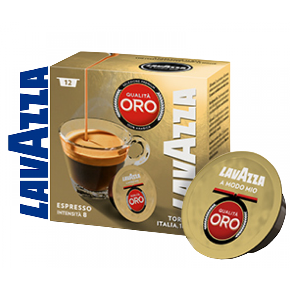 12 CAPSULES DE CAFÉ QUALITA’ ORO A MODO MIO HAUTE QUALITE - 100% ITALIEN.