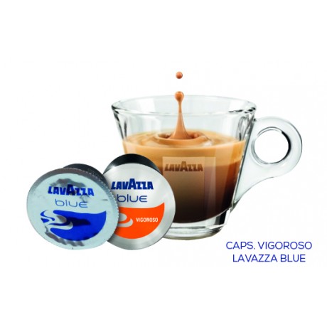 100 CAPSULES DE CAFÉ VIGOROSO.LAVAZZA BLUE   HAUTE QUALITE - 100% ITALIEN.