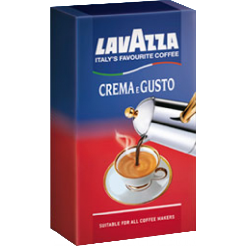 CAFÉ LAVAZZA MOULU QUALITA CREMA E GUSTO. 250G HAUTE QUALITE - 100% ITALIEN.