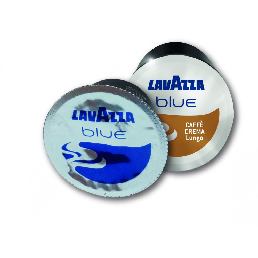 100 CAPSULES DE CAFÉ CREMA LUNGO. LAVAZZA BLUE       HAUTE QUALITE - 100% ITALIEN.