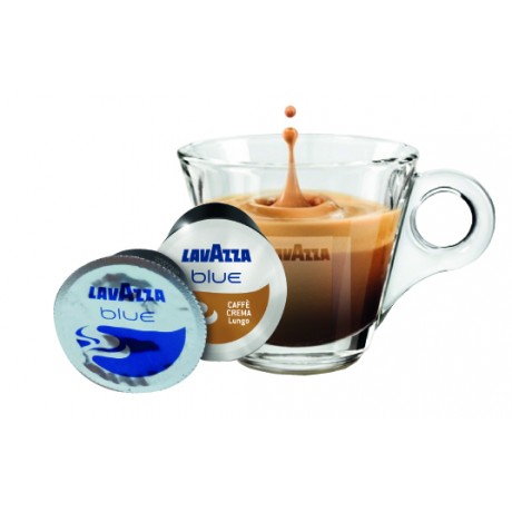 12 CAPSULES DE CAFÉ CREMA LUNGO. LAVAZZA BLUE HAUTE QUALITE - 100% ITALIEN.