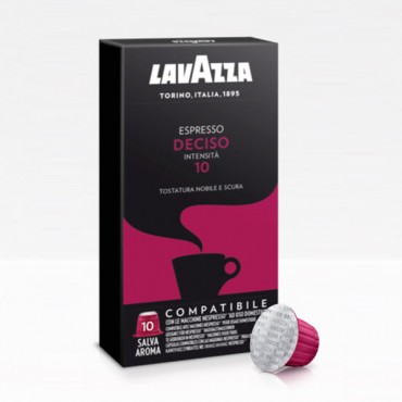 100 CAPSULES DE CAFÉ DECISO LAVAZZA. Comp Nespresso   HAUTE QUALITE - 100% ITALIEN.